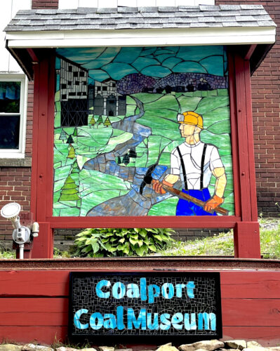 Students create murals for Coalport Coal Museum